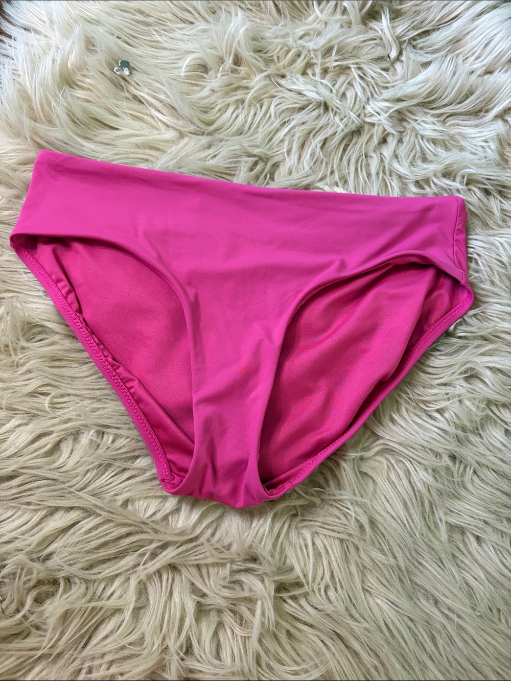 Athleta Hot Pink High-Cut Bikini Bottoms Medium